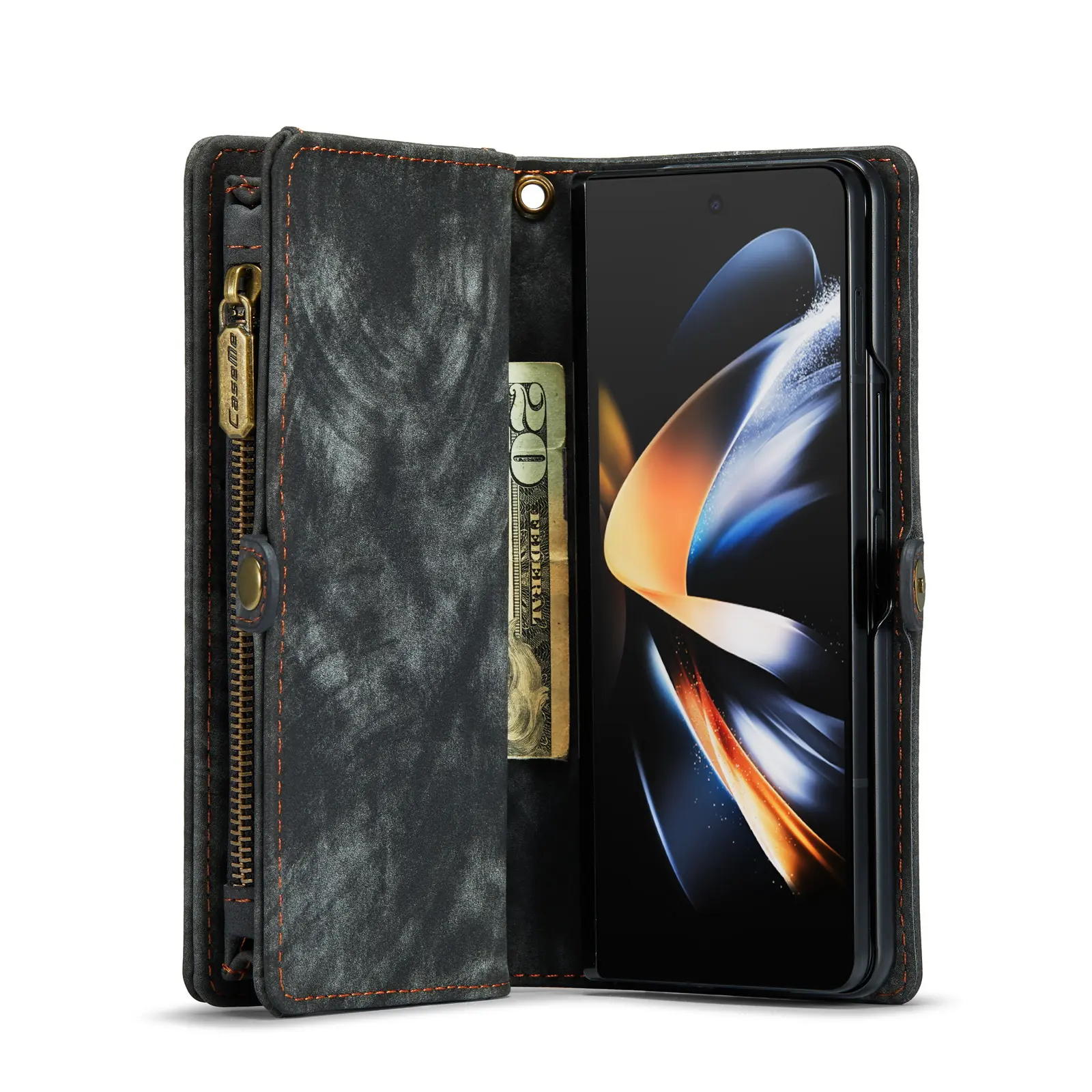 Multi-slot Plånboksfodral Samsung Galaxy Z Fold 4 Grå