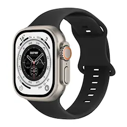 Silikoniranneke Apple Watch Ultra 49mm 3rd Gen Musta
