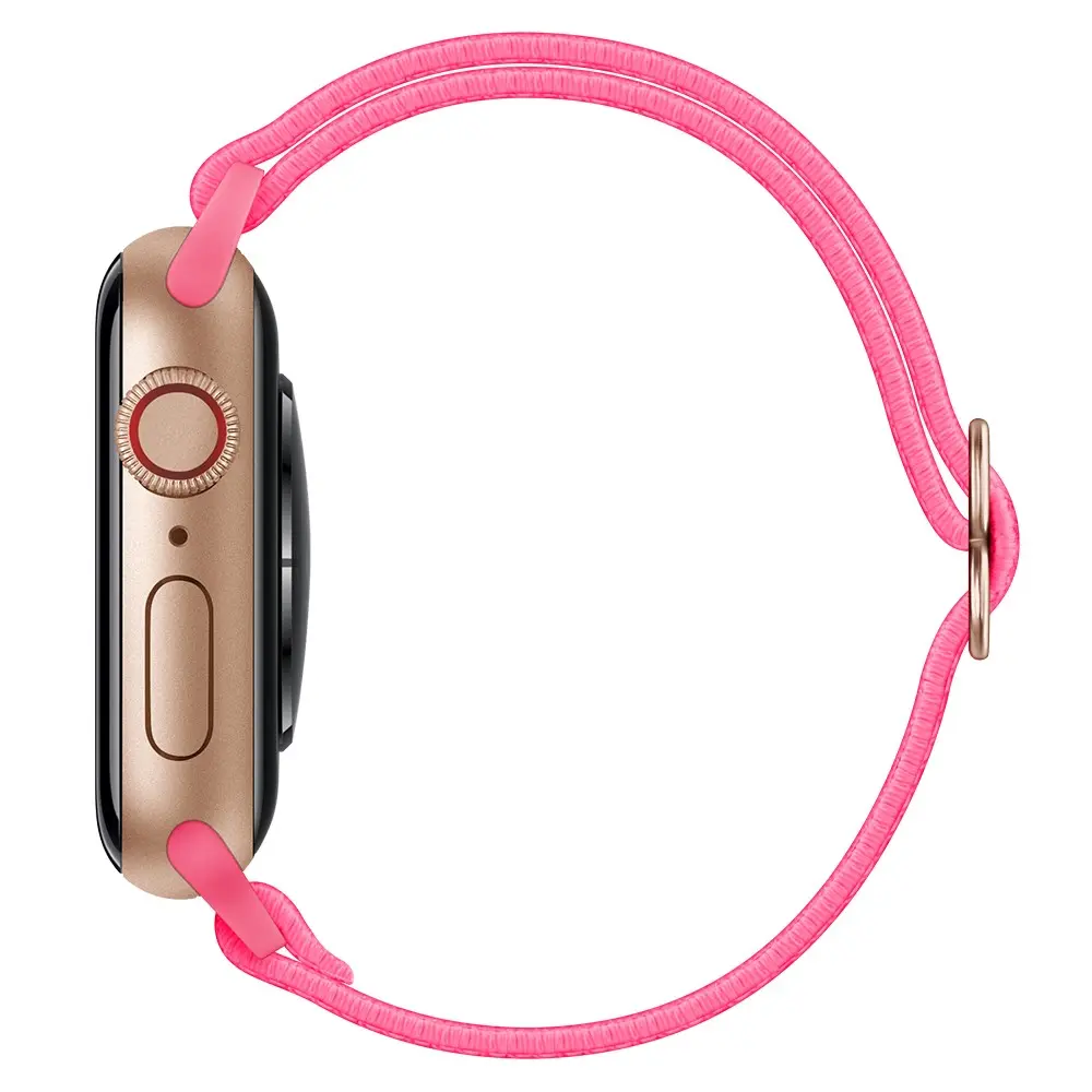 Elastiskt Nylonarmband Apple Watch SE 3 40mm Rosa