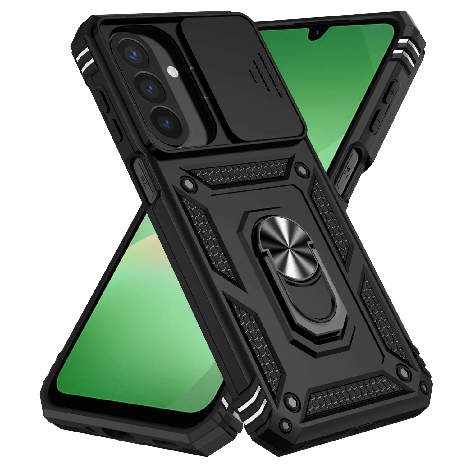 Hybridskal Ring + Kameraskydd Samsung Galaxy A27 Svart