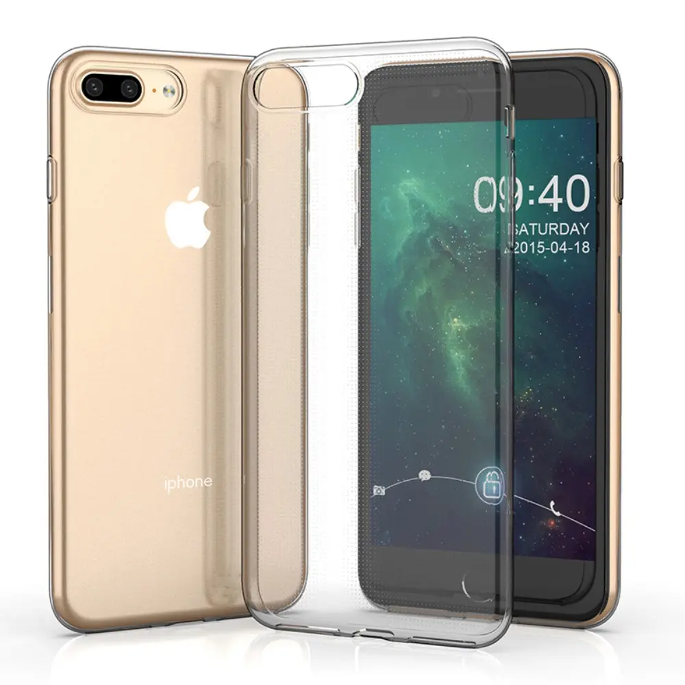 TPU Case iPhone 7 Plus/iPhone 8 Plus Genomskinlig