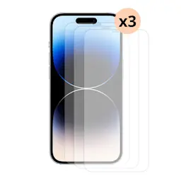 Sæt iPhone 15 Plus, 3-pack Hærdet Glas 0.3mm Skærmbeskytter