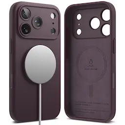 Silicone Magnetic Case iPhone 18 Pro Max Dark Cherry