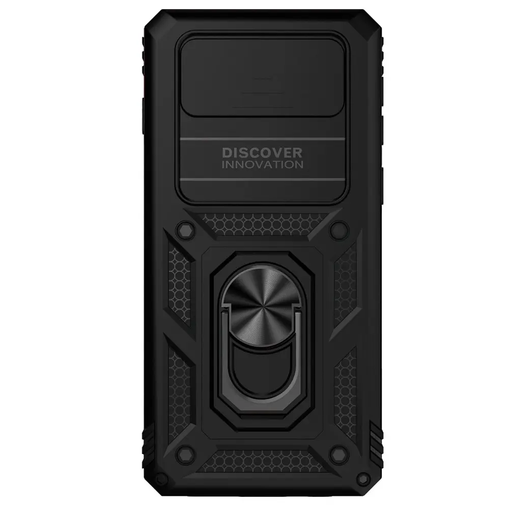 Hybridskal Ring + Kameraskydd Samsung Galaxy S10 Svart