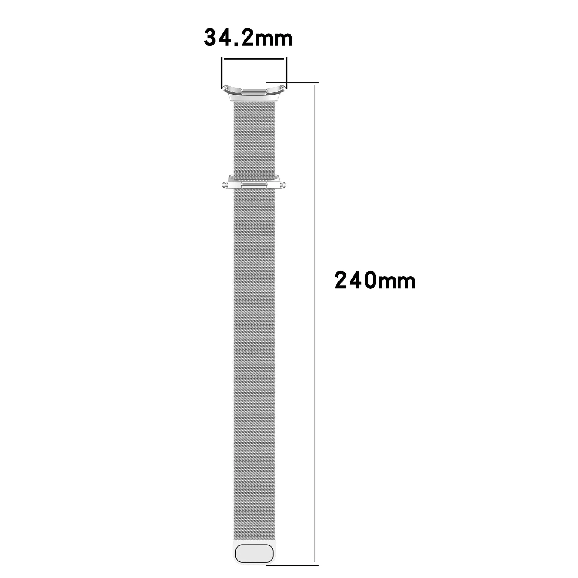 Armband Milanese Samsung Galaxy Watch Ultra 2 (2026) Silver