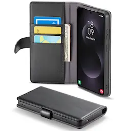 Ægte Læderetui Samsung Galaxy S26 Ultra Sort