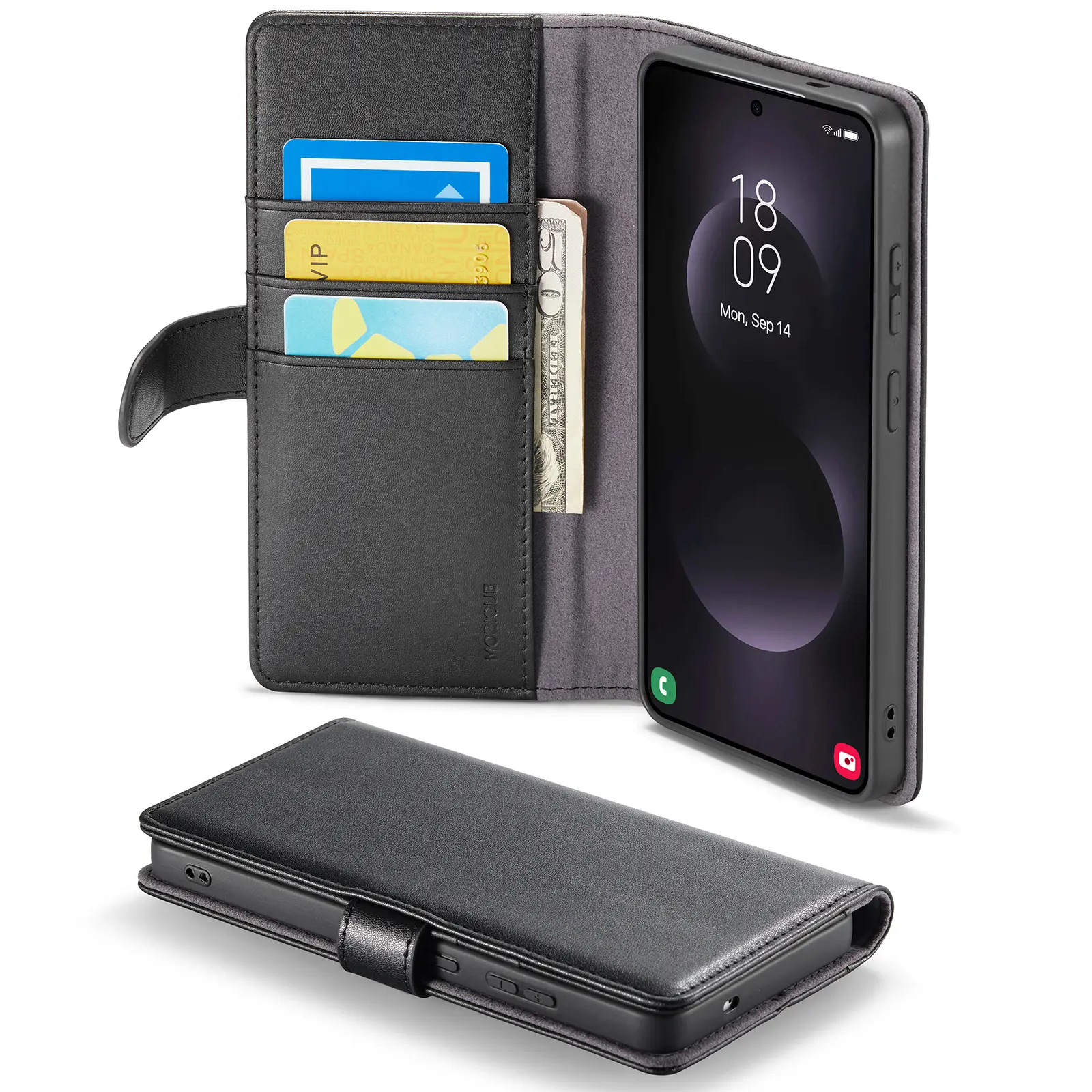 Ægte Læderetui Samsung Galaxy S26 Ultra Sort