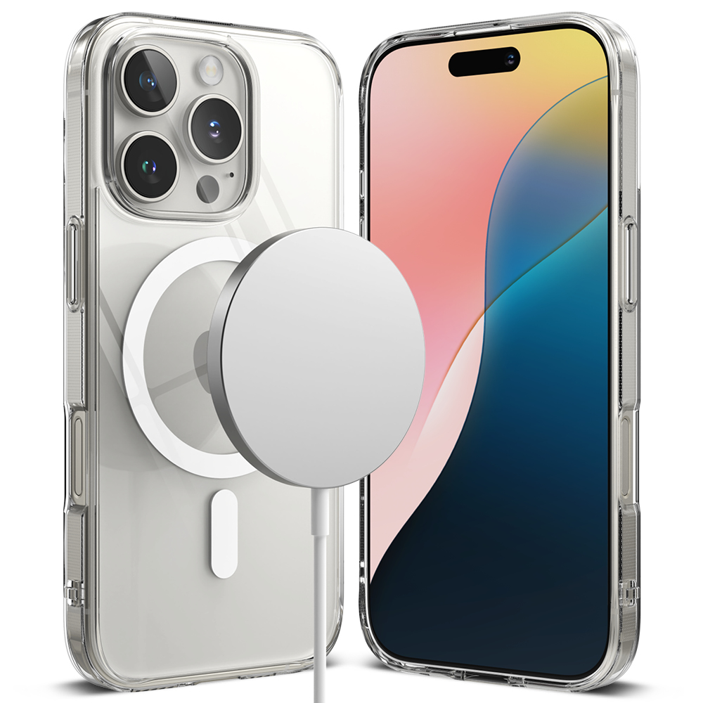 Ringke Fusion Magnetic Case iPhone 16 Pro Max Matte Clear - MagSafe kompatibelt deksel