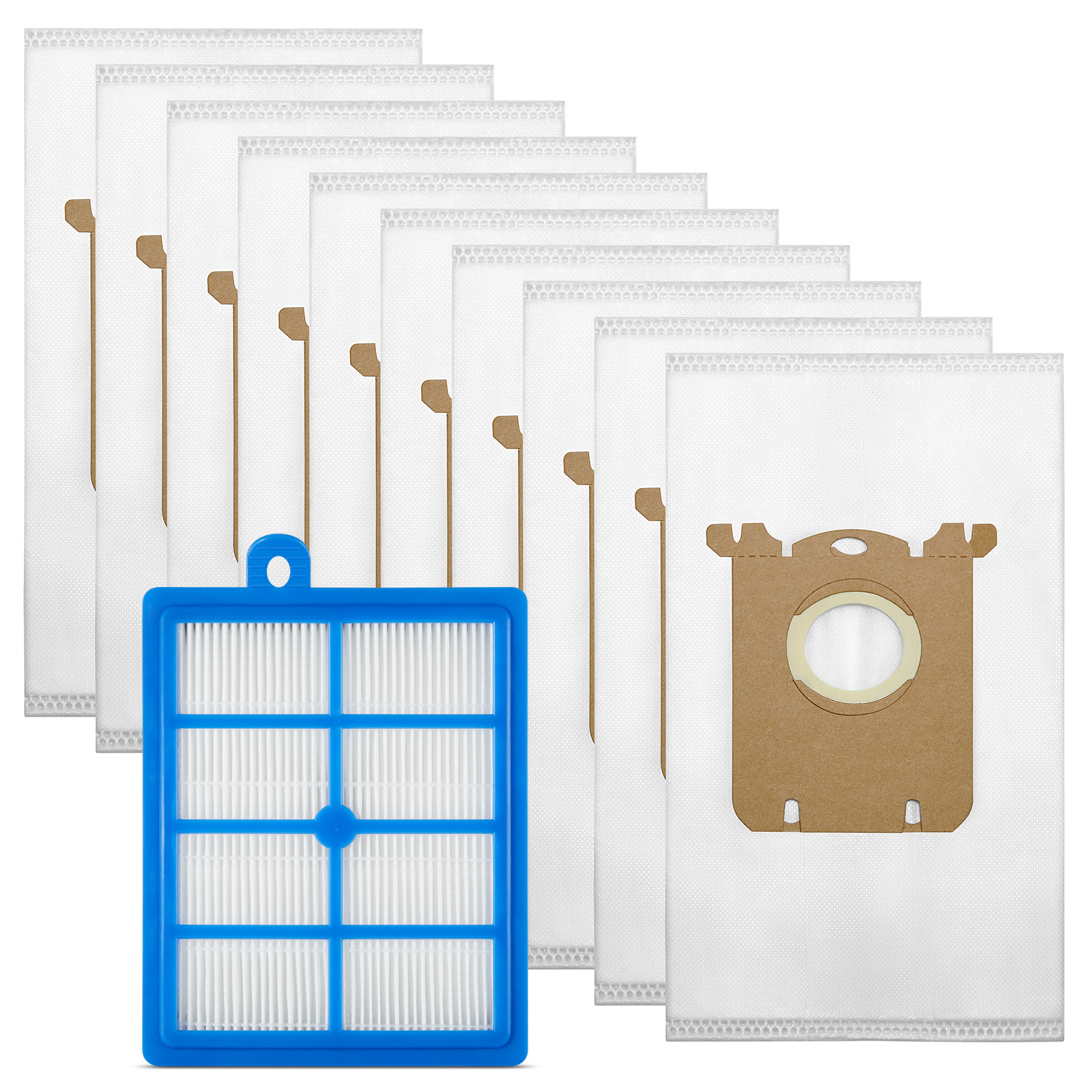 Städpaket: Dammsugarpåsar 10st + HEPA-filter - passar till Electrolux Clean 500