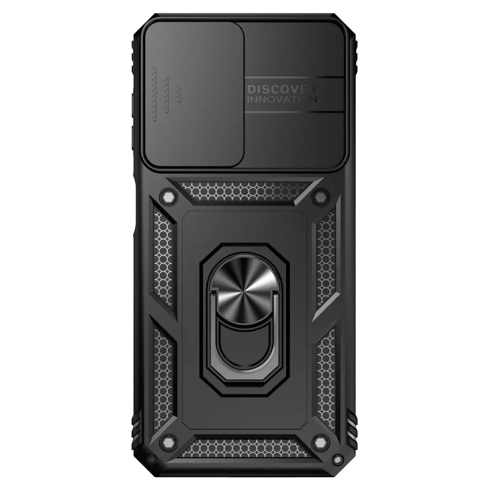 Hybridskal Ring + Kameraskydd Samsung Galaxy A14 Svart