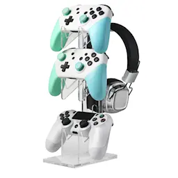 4-i-1-stativ til controllere og headset, Gennemsigtig