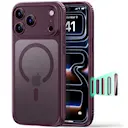 iPhone 17 Pro Classic Hybrid -suojakuori MagSafe-tuella, Frosted Deep Burgundy