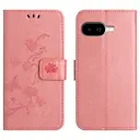 Læderetui Sommerfugle Google Pixel 10a Lyserød