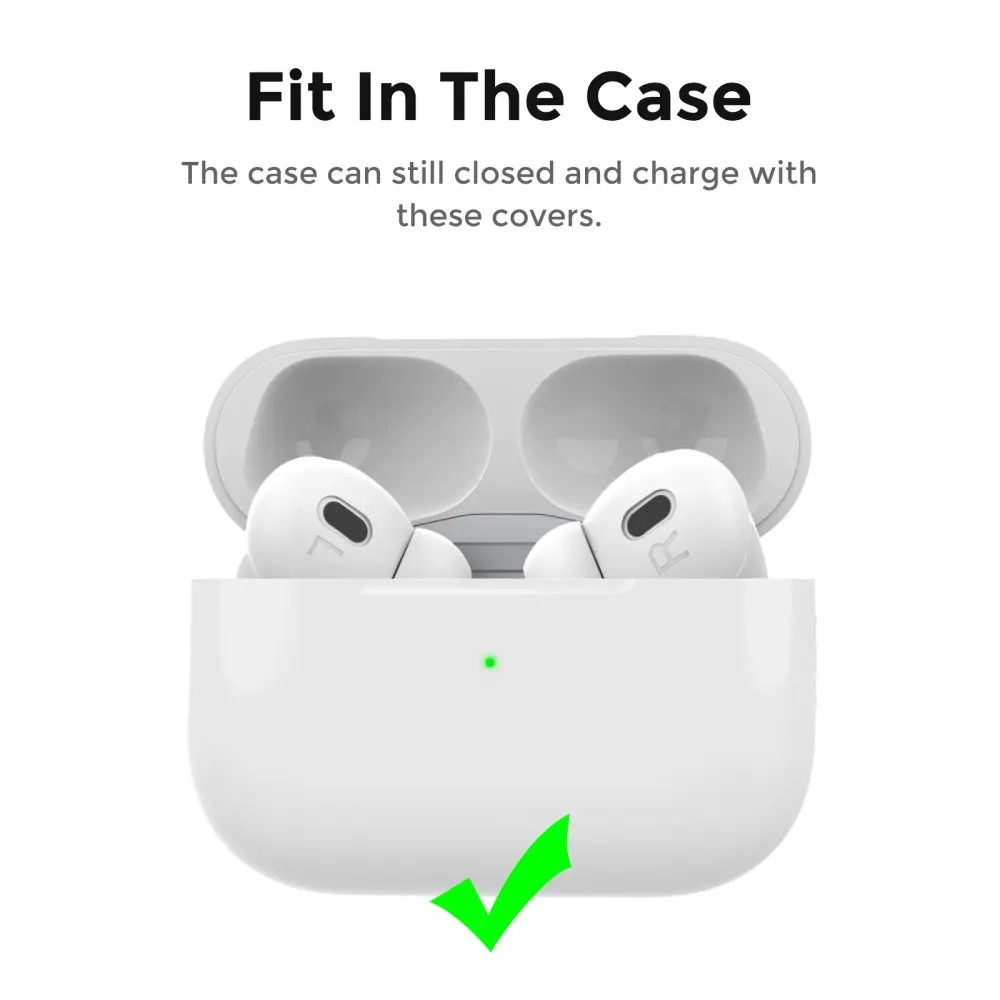 Earpads Silikon (3-pack) Apple AirPods Pro 2 vit