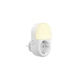 Smart WiFi plug indendørs med natlys 16A, Hvid