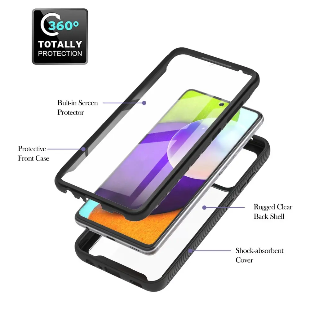Full Protection Case Samsung Galaxy A52 5G Svart