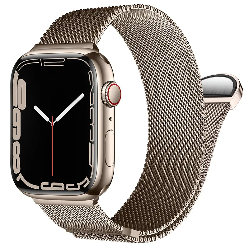 Armband Milanese Apple Watch Series 12 43mm Champagneguld