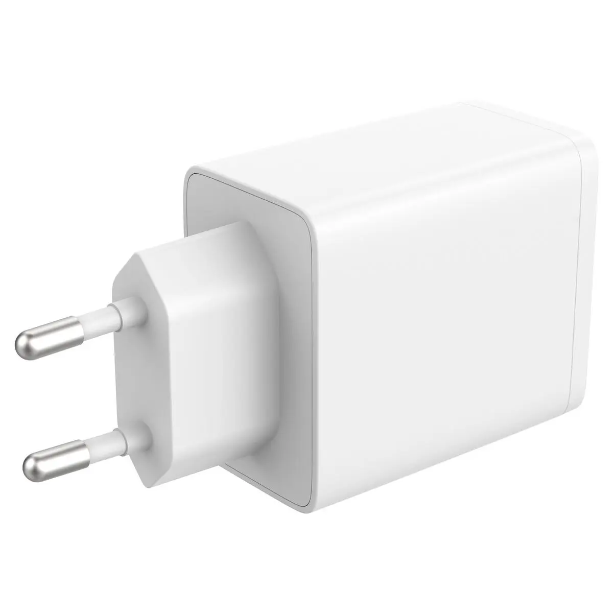GaN Väggladdare 2 x USB-C 45W Vit