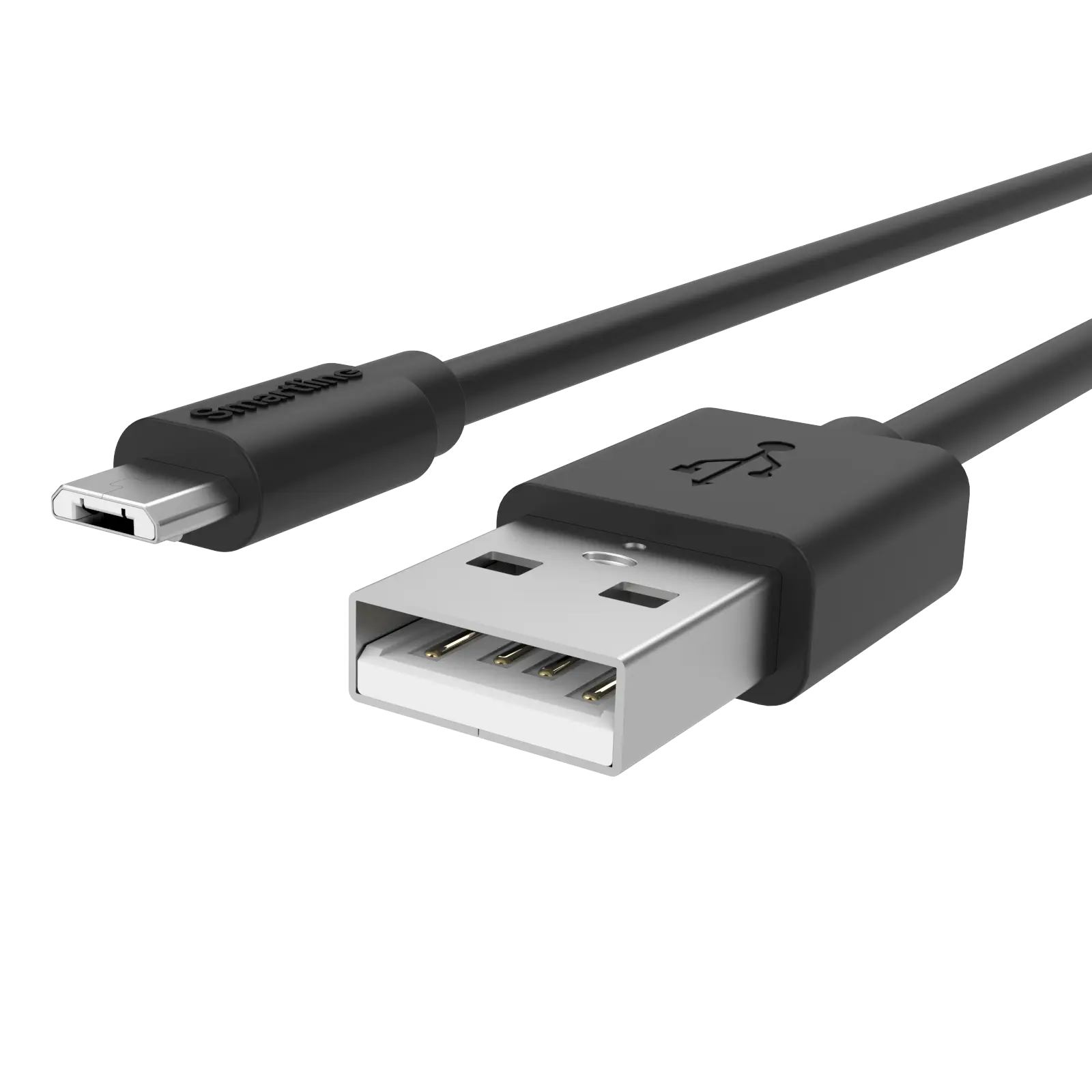 USB-kabel MicroUSB 1m Svart