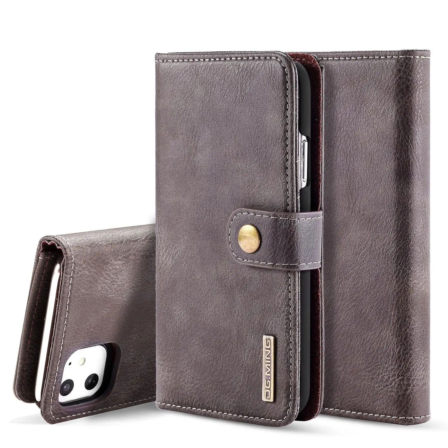 Magnet Wallet iPhone 11 Brown