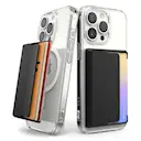 Magnetic Side Slot Card Holder Black