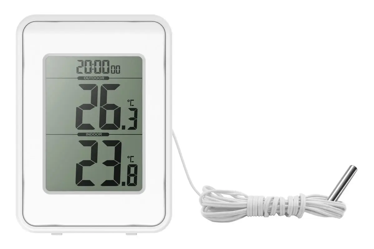 Termometer inde/ude, Hvid