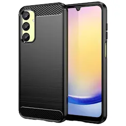 Samsung Galaxy A25 Kuori TPU Brushed Musta