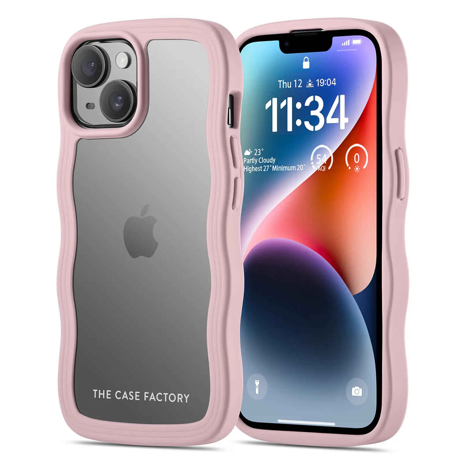 The Wave Case iPhone 14 Rosa