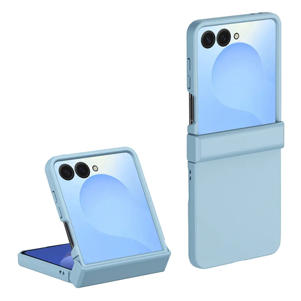 Hard Case Rubberized Hinge Protection Samsung Galaxy Z Flip 8 Sininen