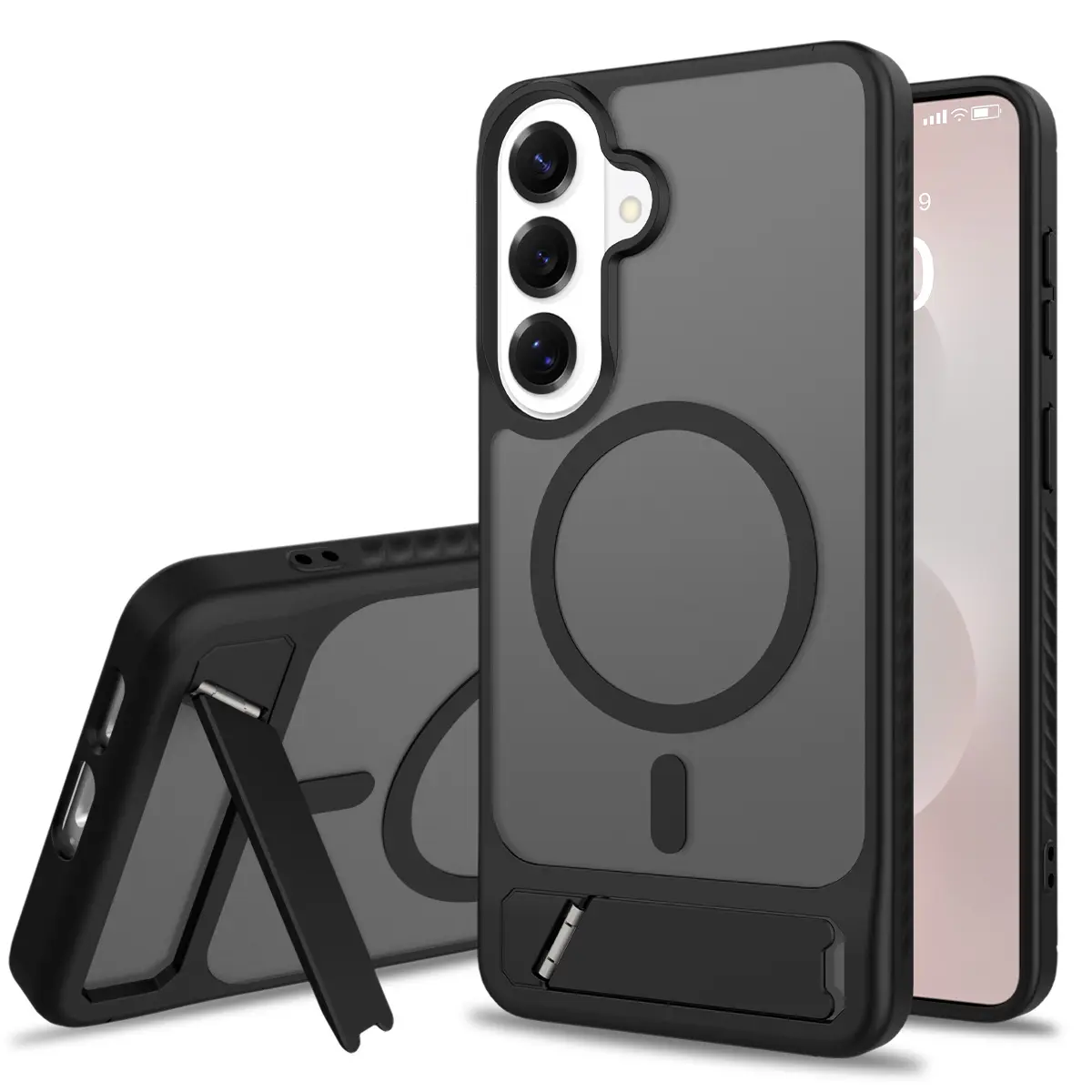 Magnetisk deksel med stativ Samsung Galaxy S26 Plus Svart