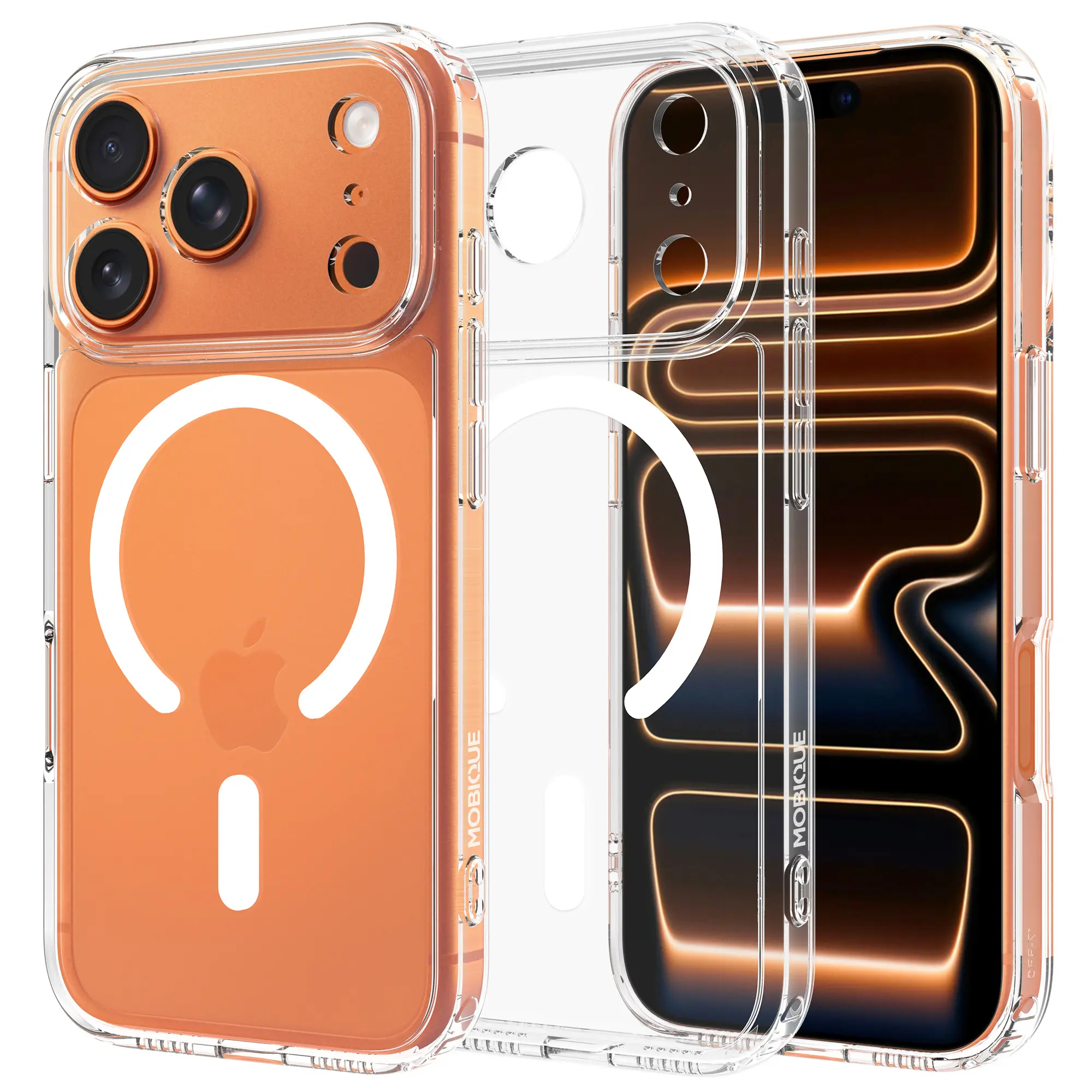 Hybridcover MagSafe iPhone 17 Pro Gennemsigtig