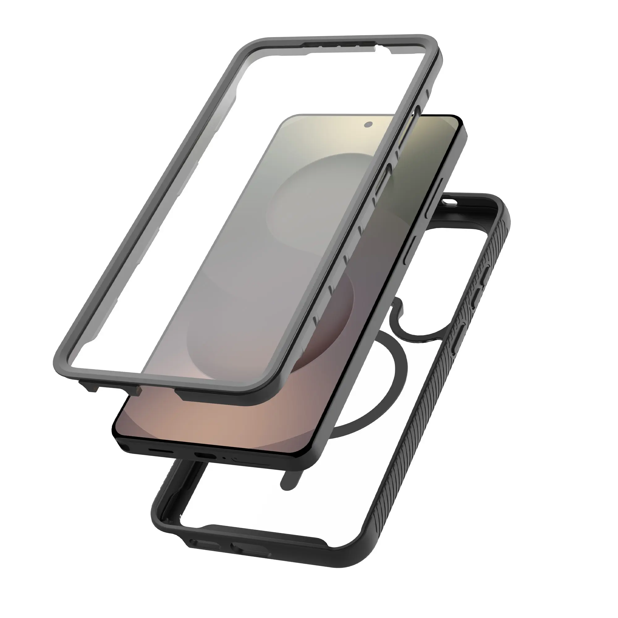 Full Protection Magnetic Case Samsung Galaxy S26 Ultra Svart/transparent