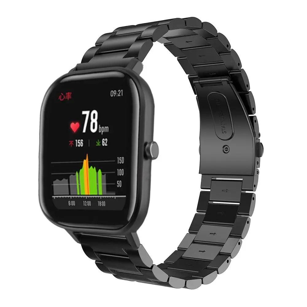 Metalarmbånd Amazfit GTS/GTS 2 Sort