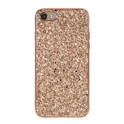 Glittercover iPhone 8 rose guld