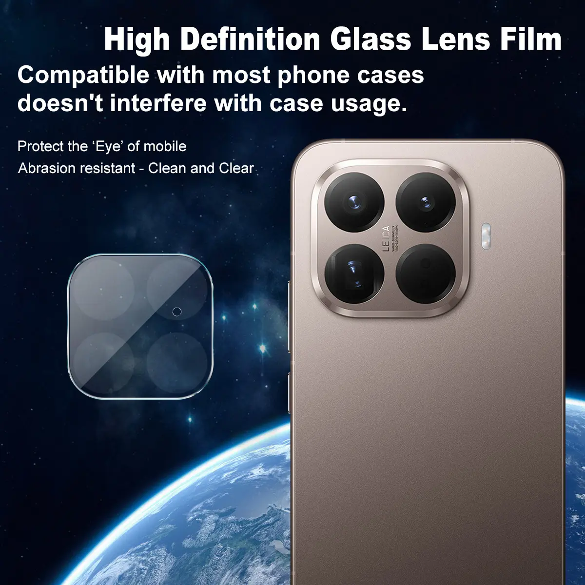 Härdat Glas 0.2mm Linsskydd Xiaomi 15T Pro Genomskinlig