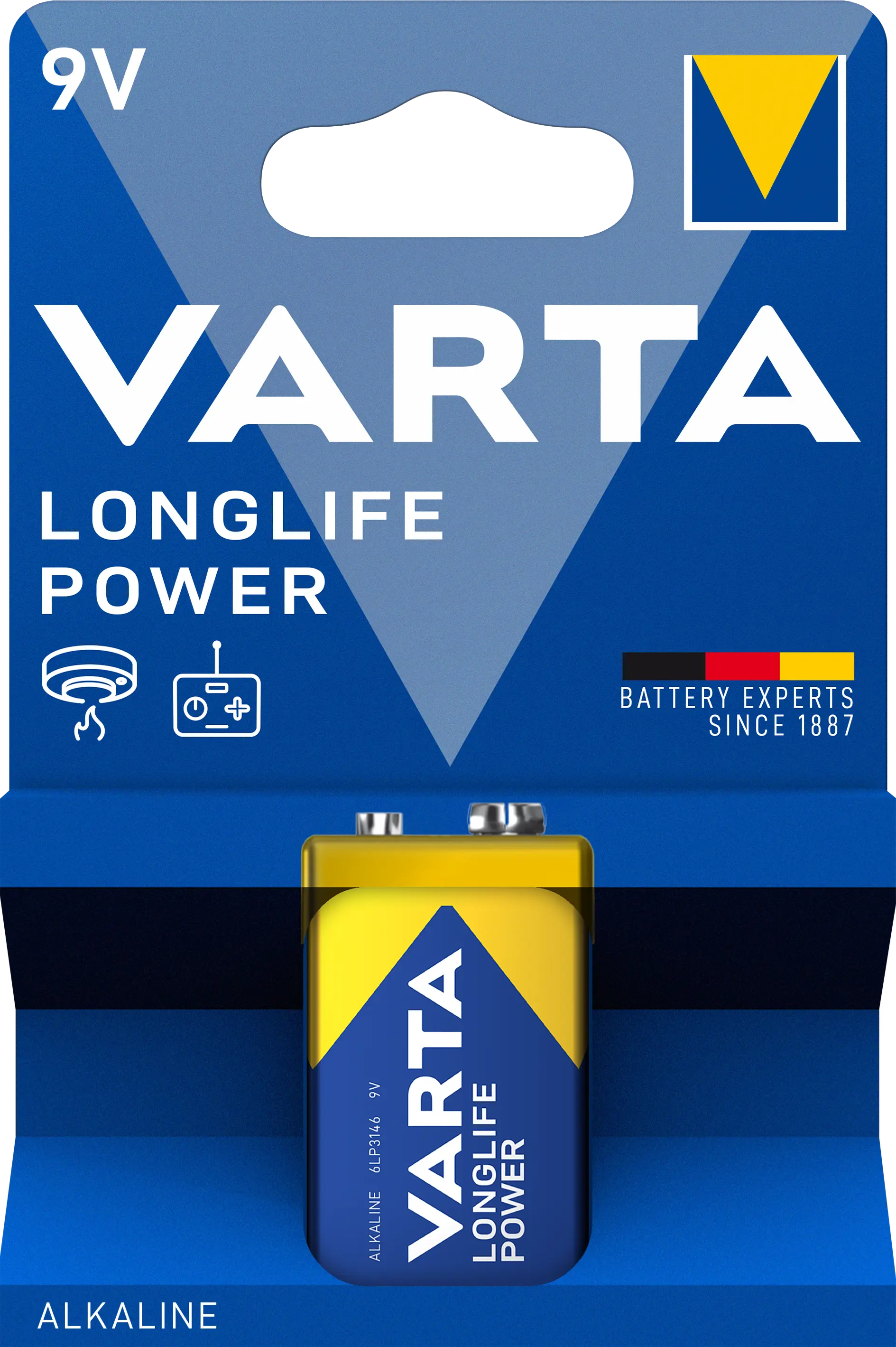 Longlife Power 9V-batteri 6LR61
