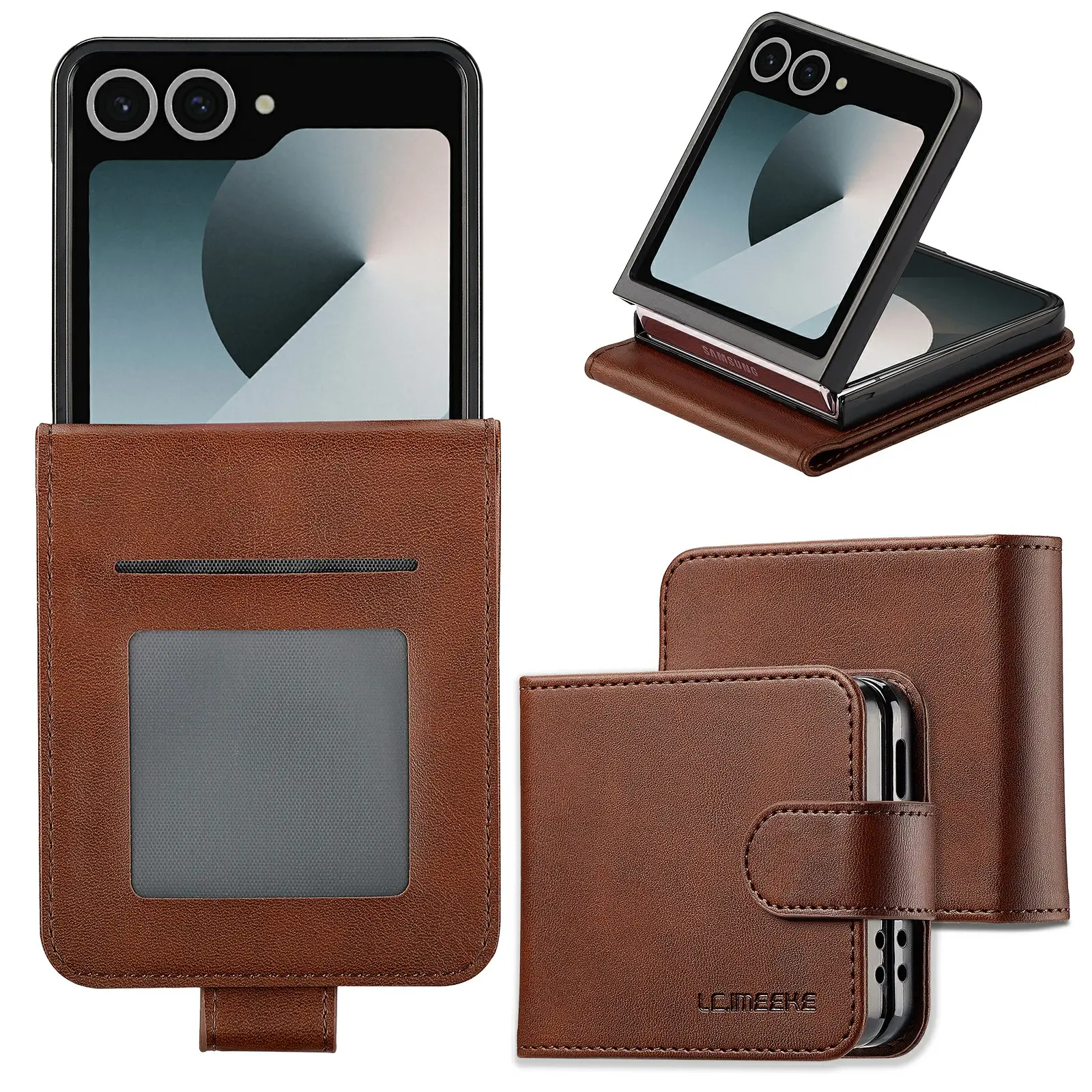 Plånboksfodral Samsung Galaxy Z Flip 8 Brun