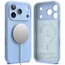 iPhone 18 Pro Max MagSafe silikonecover, Light Blue