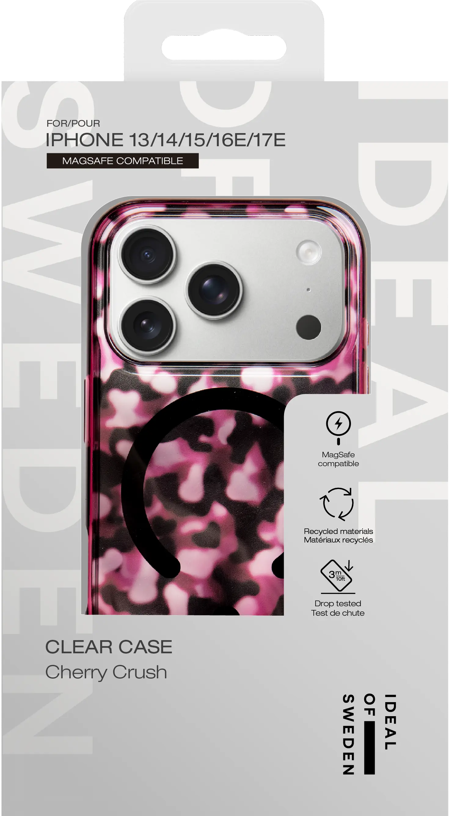 Clear MagSafe Case iPhone 17e Cherry Crush