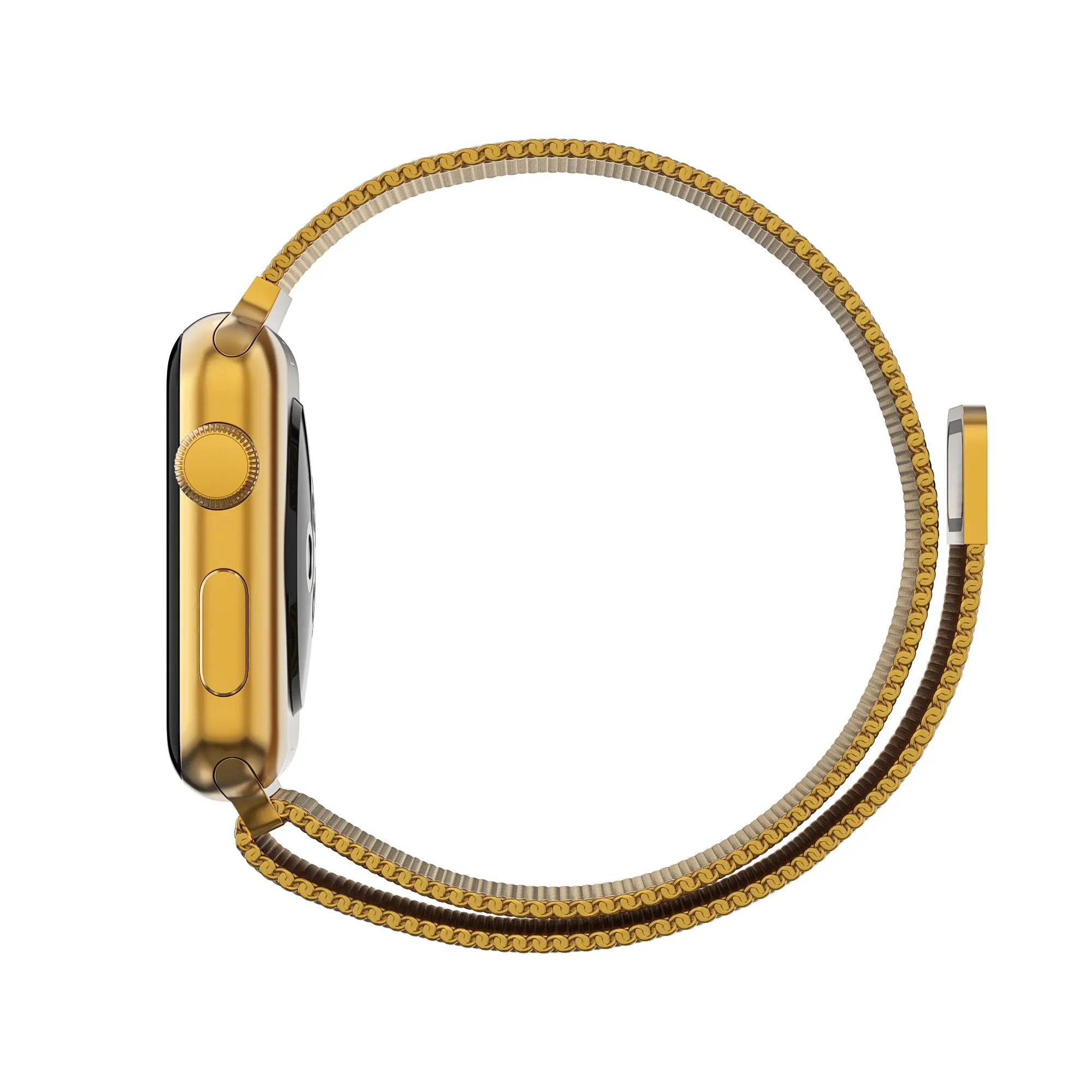 Armband Milanese Apple Watch Series 12 47mm Guld