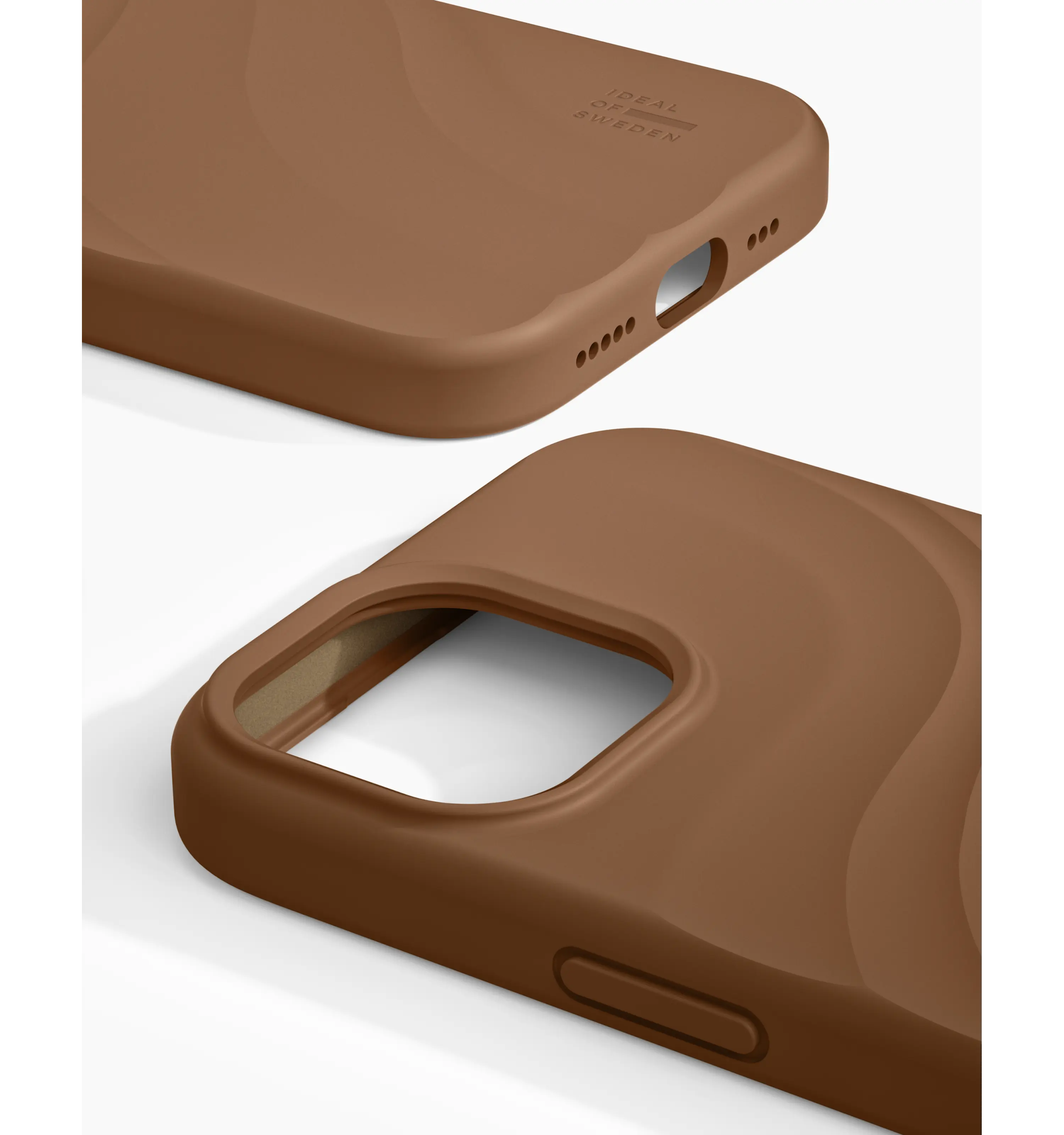 MagSafe Soft Swirl Silicone Case iPhone 15 Salted Caramel