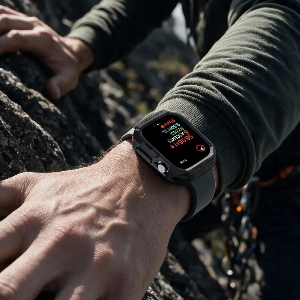 Apple Watch Series 12 46mm Case Rugged Armor Black