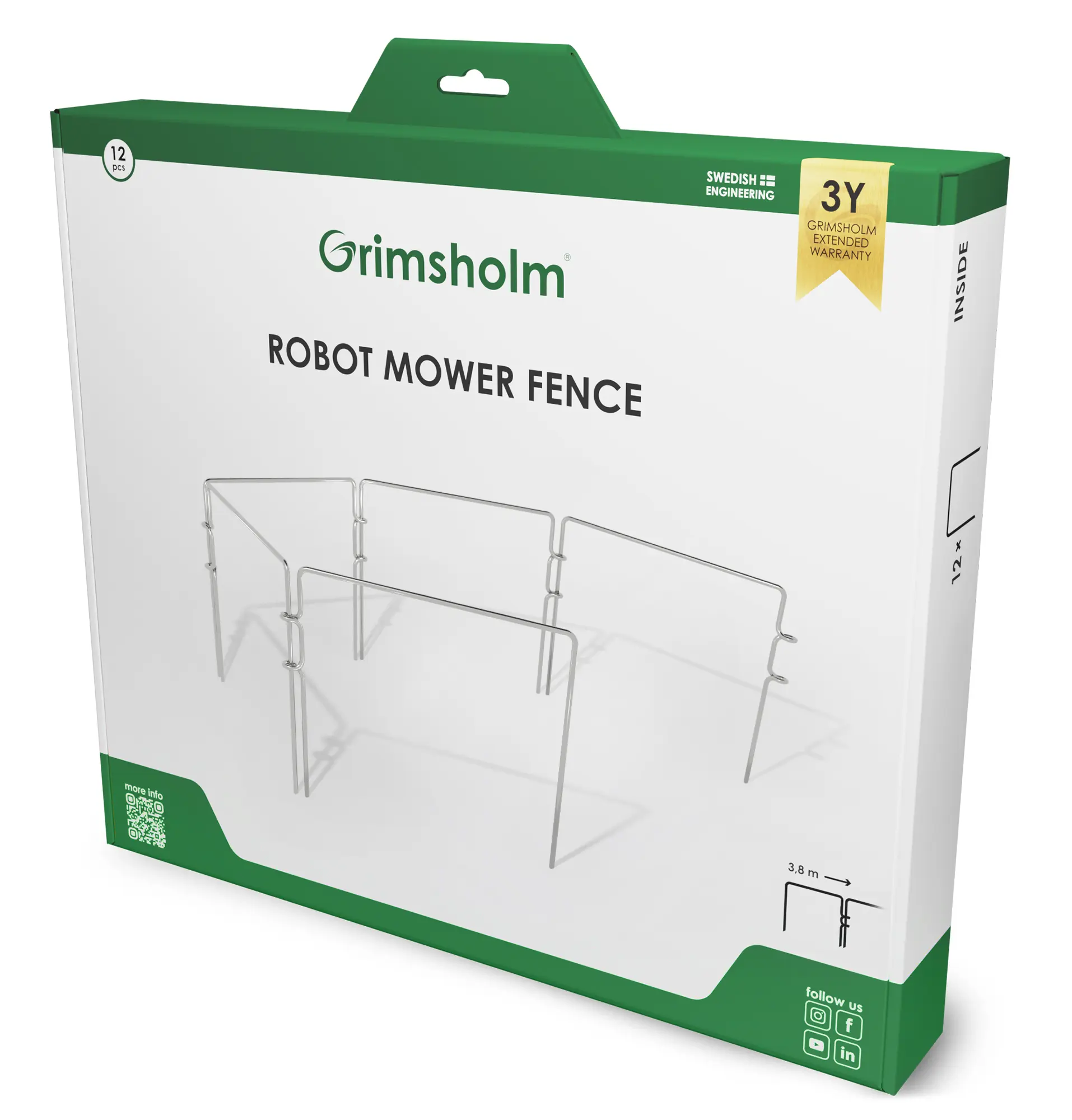 Gjerde for robotgressklipper