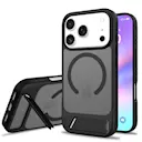 iPhone 18 Pro Max Magnetisk hybridcover med indbygget stativ , Sort