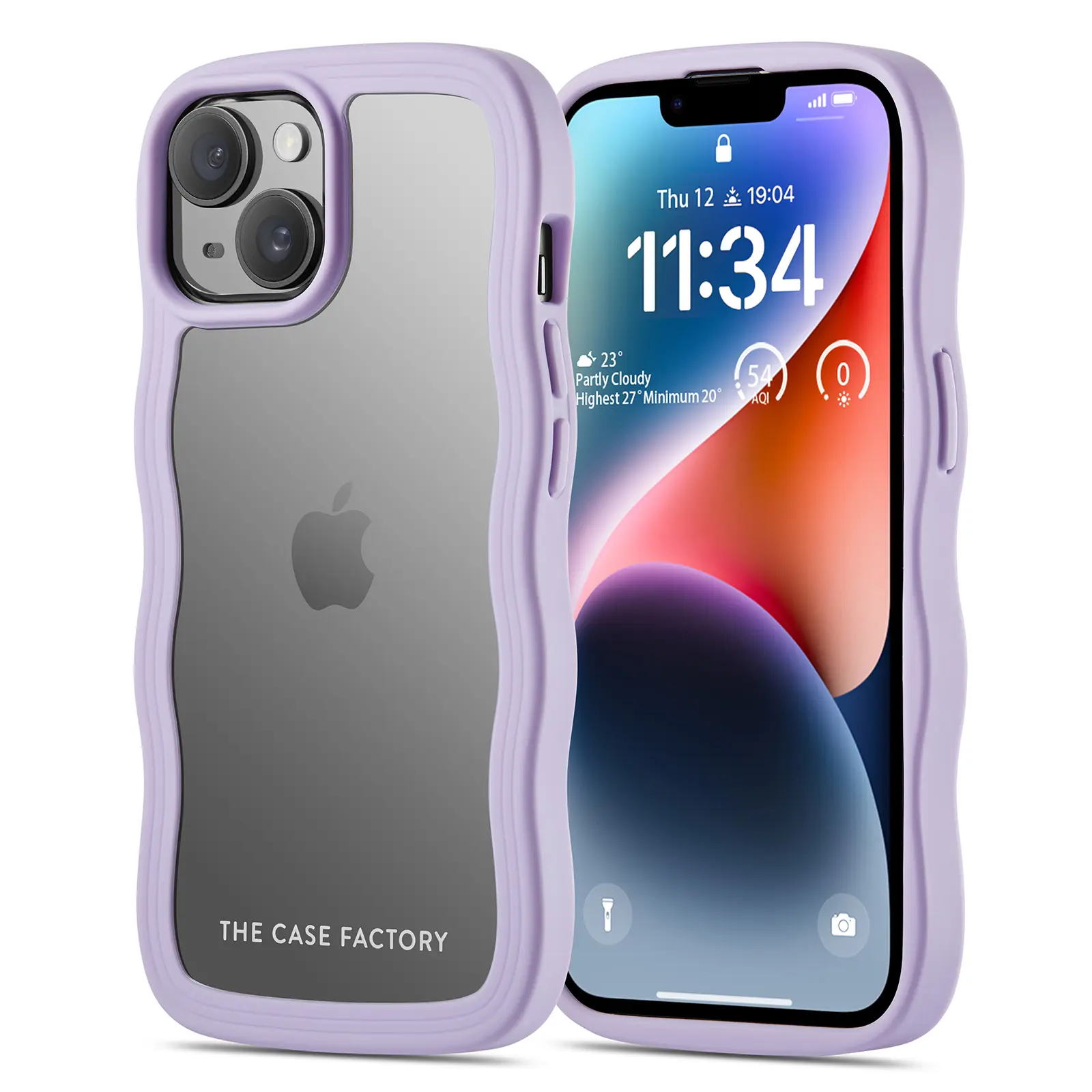 The Wave Case iPhone 13 Lila