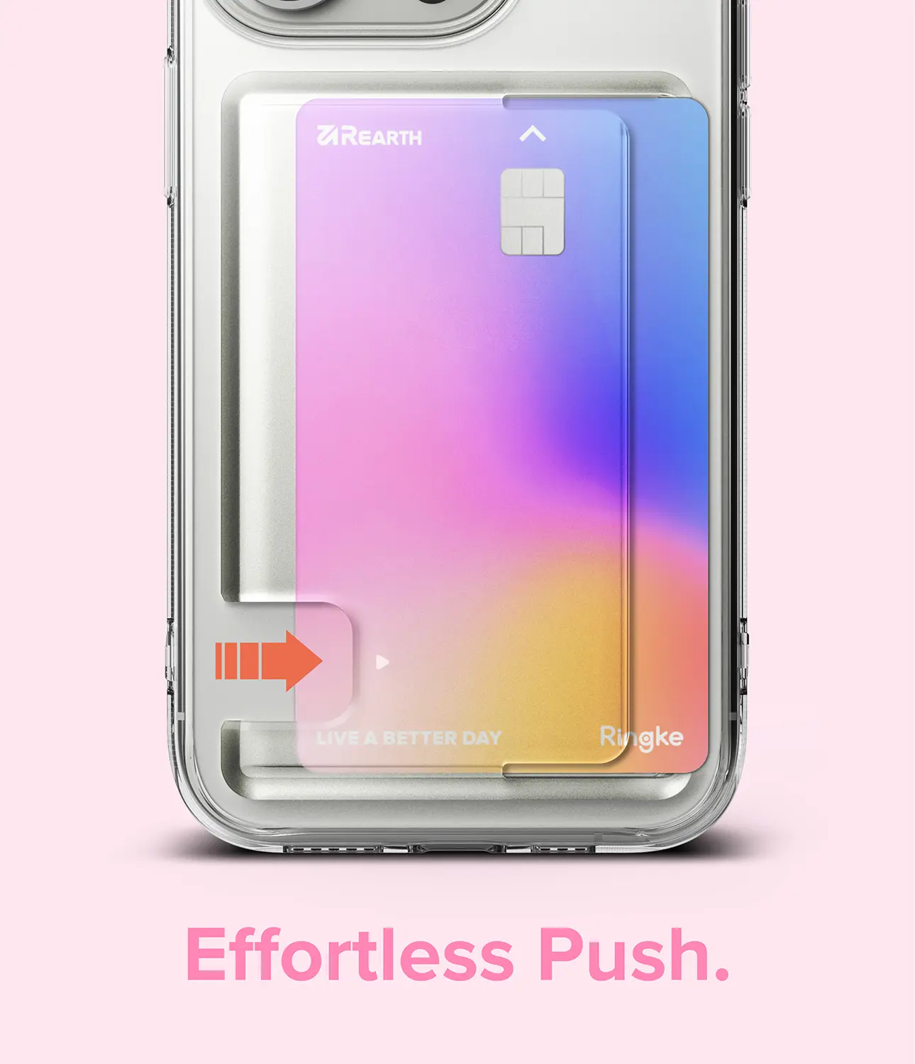 Fusion Card Case iPhone 15 Pro Genomskinlig