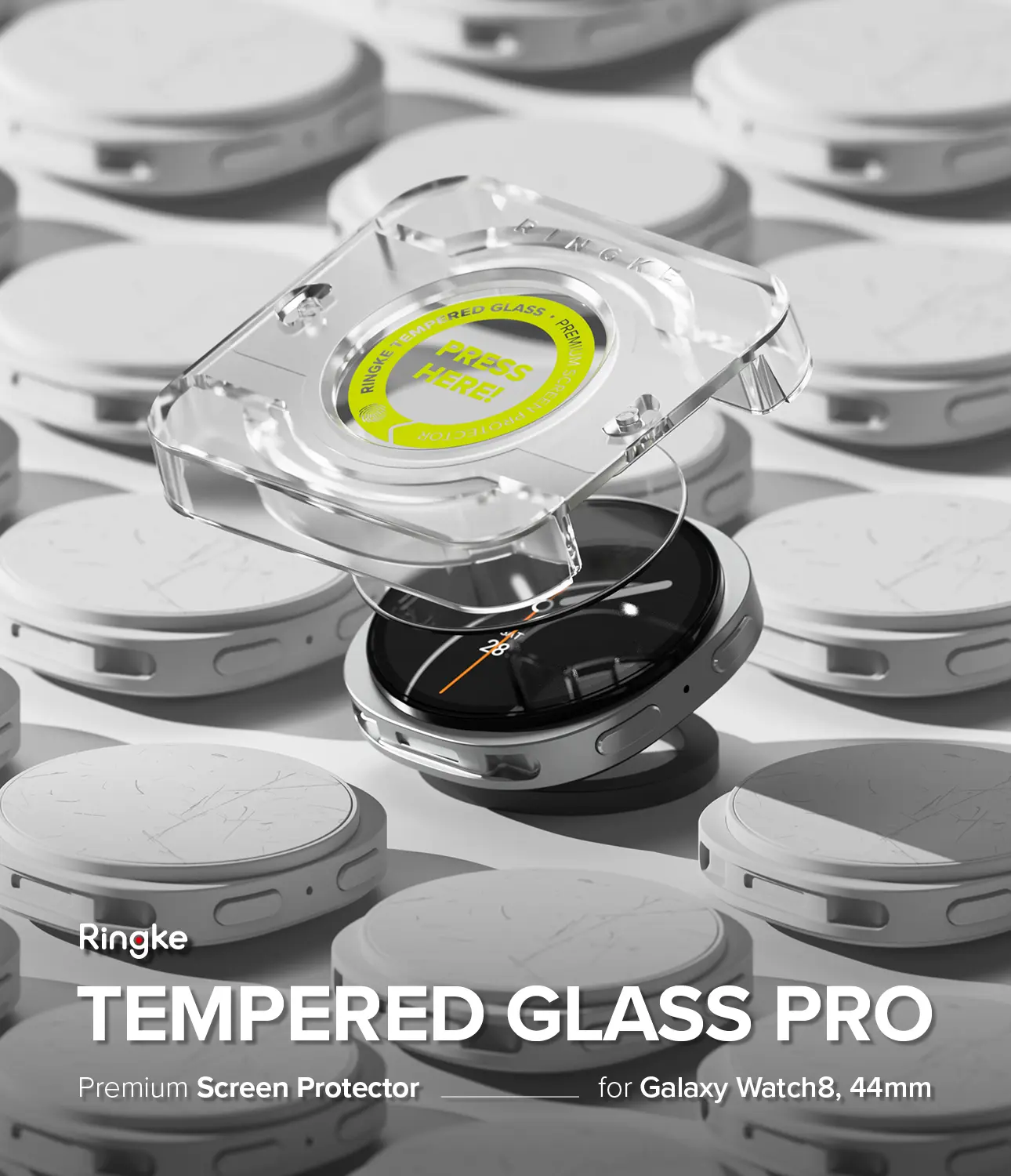 Screen Tempered Glass Pro Samsung Galaxy Watch 8 44mm (2-pack)