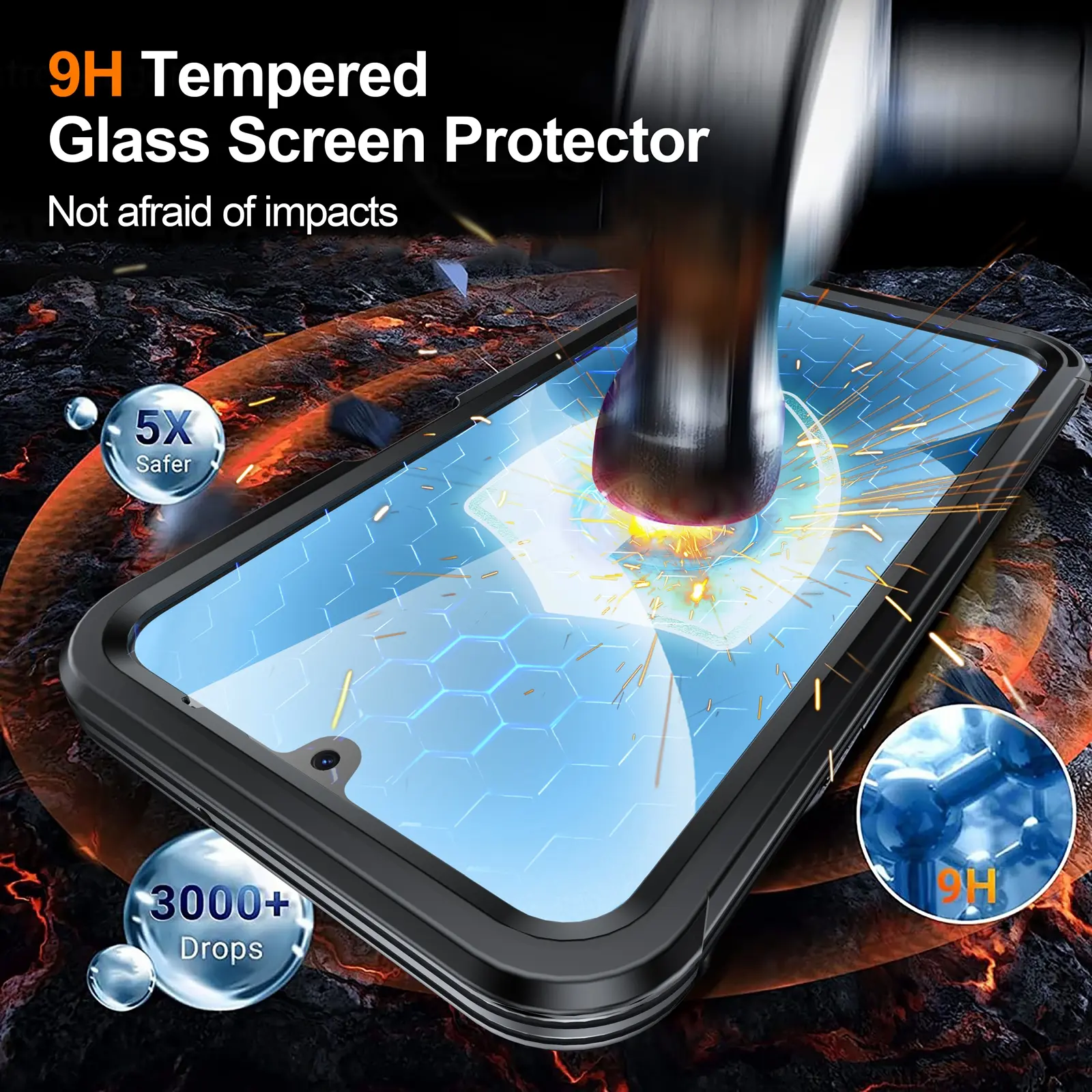 Premium Full Protection Case Samsung Galaxy A17 Svart