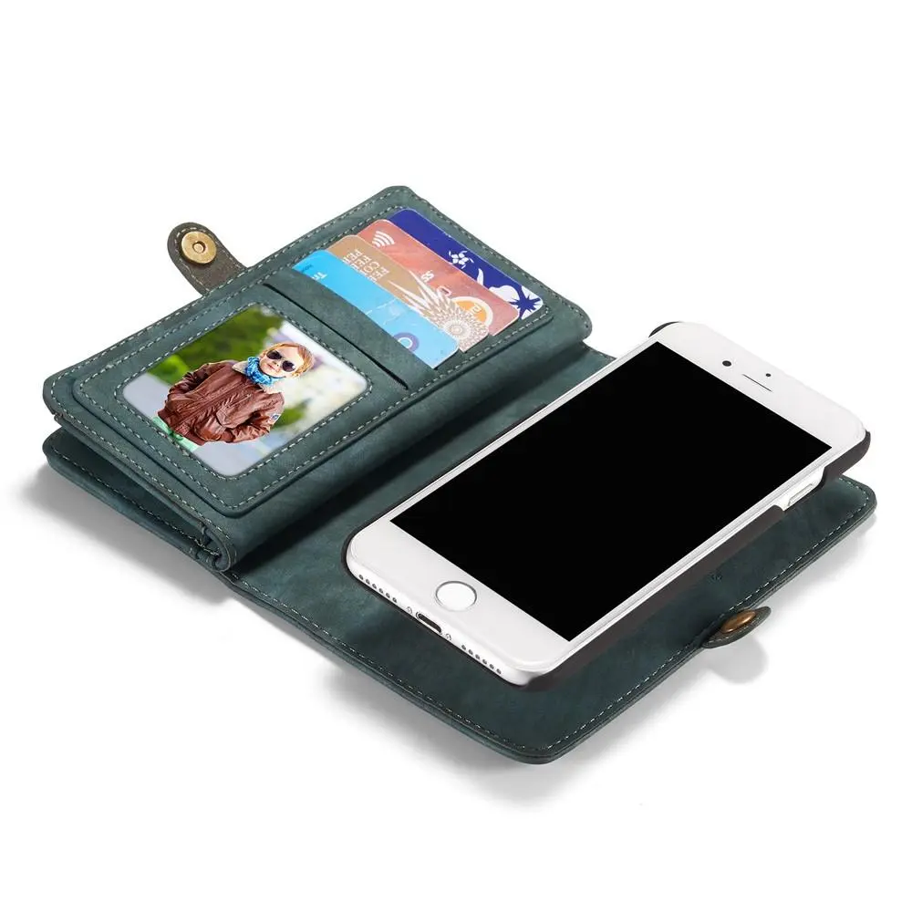 Multi-slot Plånboksfodral iPhone SE 2022 Blå