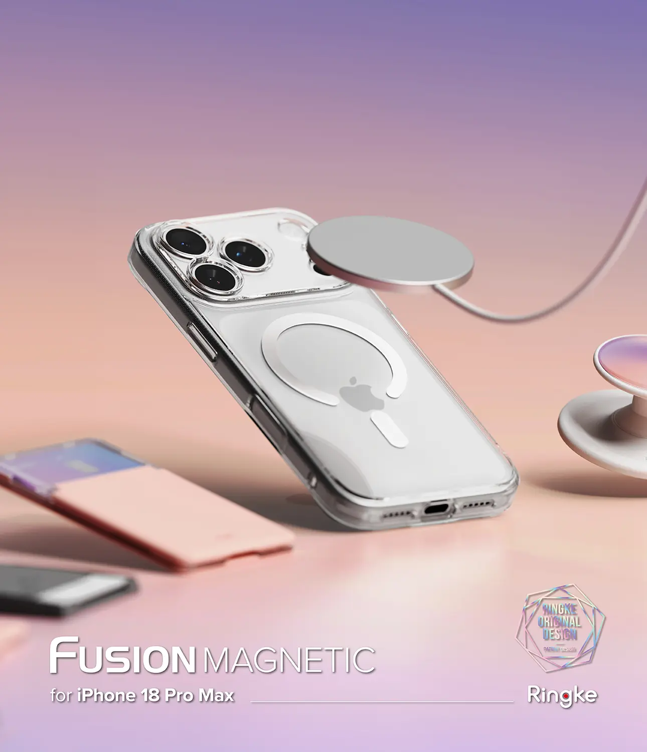 Fusion Magnetic Case iPhone 18 Pro Max Genomskinlig